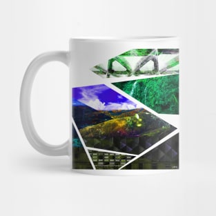 oaxaca the land of mud and green ecopop collage Mug